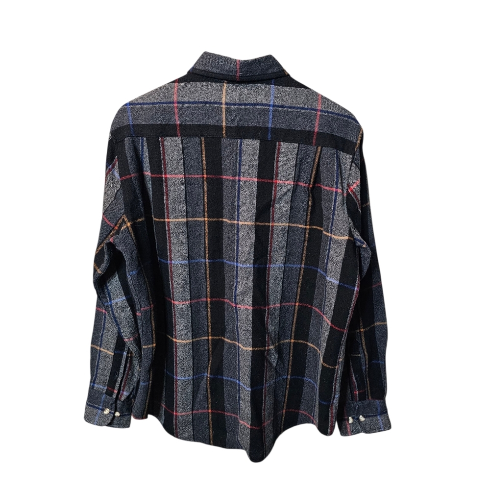 Vintage Boundary Waters Men's Plaid Wool Blend Shirt Jacket - Picture 6 of 6